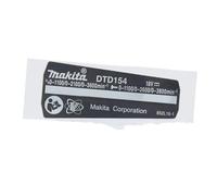 Makita 852L16-1 - Targhetta per avvitatore a percussione modello DTD154