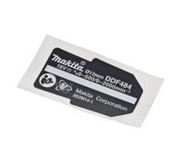 Makita 852M14-1 Targhetta per modello DDF484 Combi/Trapano e Cacciavite