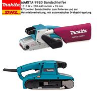 MAKITA 9920 Levigatrice a nastro 1010 W • 210-440 m/min • 76 mm Levigatura a ...
