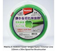 Makita A-60844 Linea decespugliatore in nylon a forma di fiore 2,0 mm x 30 m ...
