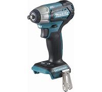 Makita, avvitatore a impulsi a batteria (18 V, senza batteria + caricabatterie, design compatto, illuminazione a LED) DTW180Z, blu