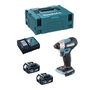 Makita avvitatore ad impulsi dtd157rtj (2 x 5,0 ah + dc18rc + makpac 2) 0088381738613