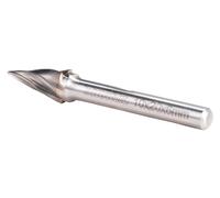 Makita B-52853 Fresa Cono 10x20 mm Ø6 mm (3/8x3/4" Ø1/2") Denti In Alluminio