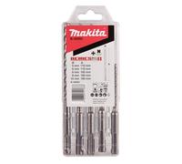 Makita B-58992 NEMESIS2 - Set di punte per trapano a percussione SDS-Plus, 5 pezzi, ideale per calcestruzzo, cemento armato, muratura