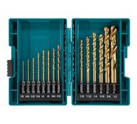 Makita B-65399 Impact Gold - Set di 14 punte in titanio, 1/4", 6,35 mm, coda esagonale
