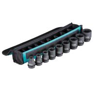 Makita B-69749 Set 9 Bussole 10/11/13/17/19/21/22/24/27mm 1/2" Custodia