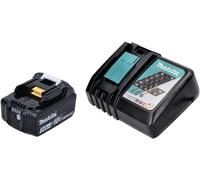 Makita Batteria BL1830B 197599-5 18.0V 3.0Ah + caricatore Makita DC18RC 195584-2