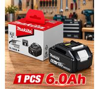 Makita Batteria Originale 18V 6.0Ah - BL1830 BL1840 BL1850 BL1860B LXT
