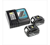 Makita Batteria Power Set con 2 X MAKITA BL 1850 18 V 5,0 AH batteria agli ioni di litio + DC 18 RC Batteria Caricabatteria rapido