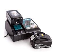 Makita Batterie originali BL1830B 18 V LXT 3.0 Ah con caricabatterie rapido Makita DC18RC originale