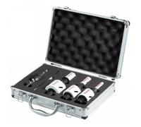 Makita E-12310 EZYCHANGE - Set di seghe a tazza in valigetta in alluminio, bimetallico HSS-Co, diametro 16-51 mm, profondità di taglio 44 mm, per legno, metallo, alluminio, acciaio inossidabile,