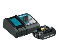 Makita BL1820BDC1 - Batteria agli ioni di litio compatta e caricabatterie, 18 V, BL1820BDC1 2W, 18V