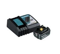 Makita BL1820BDC1 - Batteria agli ioni di litio compatta e caricabatterie, 18 V, BL1840BDC1 4W, 18V
