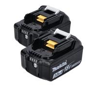 Makita BL1830 638409-2 - Batteria a ioni di litio 18,0 V 3,0 Ah, 2 pz