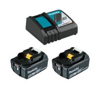 Makita BL1850B Batteria 18 V 5,0 Ah Confezione da 2 Caricabatterie DC18RC Bul...