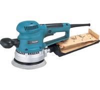 Makita BO6030 BO6030-Lijadora rotorbital Electronica 150 mm 310W 4000-10000 RPM 2.4 kg, 310 W, 240 V, Noir, Bleu, Argent