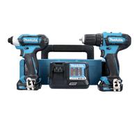 Makita CLX224AJ 12V MAX CXT Trapano avvitatore/impact driver + 2 batterie da 2Ah
