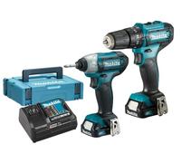 KIT TRAPANI AVVITATORI MAKITA CLX228AJ CON 2 BATTERIE AL LITIO DA 12V 2,0 AH