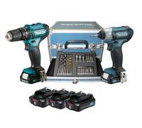 Makita CLX228SAX2 Kit Trapano E Avvitatore Impulsi 12V 3x2,0Ah Valigia Accessori