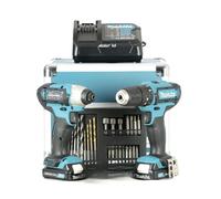 MAKITA CLX228SAX2 - Kit 2 Trapani + 2 BATTERIE 2.0Ah + valigetta + kit inserti