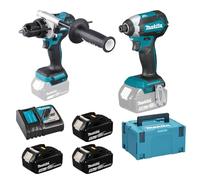 Makita Combo DTD153Z+DHP486Z BL 18V LXT 5Ah 3 bat. MakPac Marca