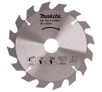 LAMA AL TUNGSTENO ORIGINALE MAKITA PER LEGNO SP, 2 MM 185X30 16T CODICE D-03903