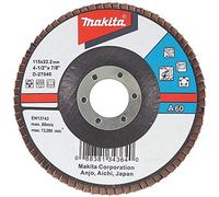 Makita D-27090 - Disco de laminas 125 curvo de oxido de aluminio grano 60 con cuerpo de fibra de vidrio