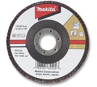 Makita D-27458 - disco lamellare curvato 115 zirconio-alluminio 80-bodied Grano in fibra di vetro