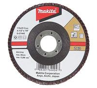 Makita D-27567 - Disco de laminas 180 curvo de zirconio-aluminio grano 120 con cuerpo de fibra de vidrio