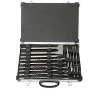 D-42444 punta per trapano Set di punte per trapano 17 pezzo(i), Set scalpello & trapano Martello perforatore, Set di punte per trapano, Mattone, Cemento, Granito, Pietra, SDS-plus, 17 pezzo(i), 5/6/8/10 x 110mm 6/8/10/12 x 160mm 8/10 x 210mm 12/14 x 260mm 140/250mm 20 x 140/250mm 40 x 250mm,