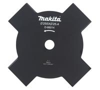 Makita D-66014 Lama Metallo Decespugliatori Ø 255mm Ø Foro 25,4mm Spessore 2 4T