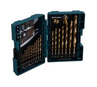Makita D-67527 - Set di punte in metallo Hss-Tin da 19 pezzi