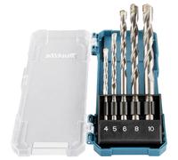 Makita TCT Set Punte Trapano per Muratura 5 Pezzi Metrico 4 - 10mm Boxed D-72877