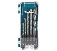 Makita TCT Set Punte Trapano per Muratura 5 Pezzi Metrico 4 - 10mm Boxed D-72877