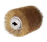 Makita D-73570 - Spazzola per ruota metallica rivestita in ottone, 100 x 120 mm