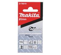 Makita D-78019 - Punta per metallo, HSS-GS, 2,0 x 49 mm