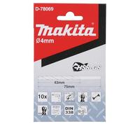 Makita D-78069 - Punta per metallo, HSS-GS, 4,0 x 75 mm
