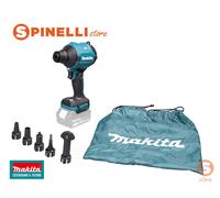 Makita DAS180 Z - Soffiatore a pistola SENZA BATTERIA con ugelli e sacca