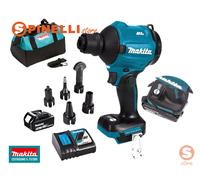 Makita DAS180RT Soffiatore Batteria a pistola 4 velocità 18V 1x 5Ah e caricatore