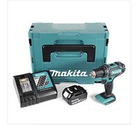 Makita DDF 482 RT1J - Trapano avvitatore a batteria, 18 V, 62 Nm, 1 batteria da 5,0 Ah + caricatore in Makpac 2