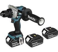 Makita DDF486RT3J - Trapano avvitatore a batteria, 18 V/5,0 Ah, 3 batterie + caricatore in MAKPAC petrolio/nero