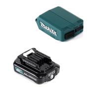 Makita DEAADP08 A1 Adattatore USB per batterie da 10,8 V-12 V + batteria da 2,0 Ah ( 197396-9)