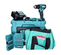Makita DF 333 DSAX6 - Trapano avvitatore a batteria 12 V 30 Nm + 1 batteria 2,0 Ah + caricatore + 17 pezzi accessori + scatola frigo