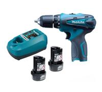 Makita DF330DWE 10,8 V Cordless Driver Drill Kit 2 Batterie Caricabatterie...
