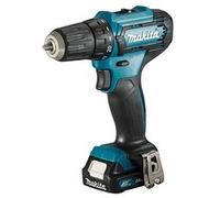 Makita DF333DSAE - Pistol grip drill - Keyless - 1 cm - 1700 RPM - 2.1 cm - 1