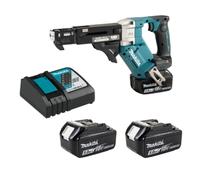 Makita DFR452RTE 18V LXT Kit pistola a vite alimentazione automatica 2 batter...