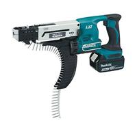 Makita DFR550RTJ Avvitatore AUTOALIMENTATO, Blu, 235 W, 18 V, mit 2x Akku 5,0 Ah
