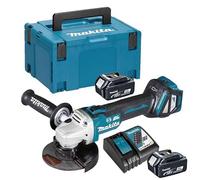 Makita DGA513ZJ Smerigliatrice Angolare 18V LXT 125/115mm BRUSHLESS 2x3Ah MAKPAC