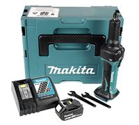 Makita DGD 800 RT1J - Smerigliatrice dritta a batteria 18 V + 1 batteria 5,0 Ah + caricatore + Makpac