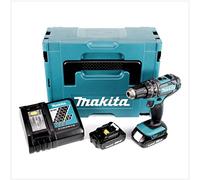 Makita DHP 482 - 18 V Li-Ion in Makpac avvitatore a percussione a batteria Plus 2 batterie BL 1820 2,0 Ah + caricatore DC 18 RC